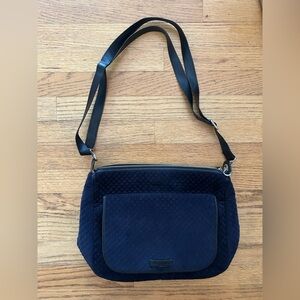 Vera Bradley Navy Quilted Shoulder/Crossbody Bag